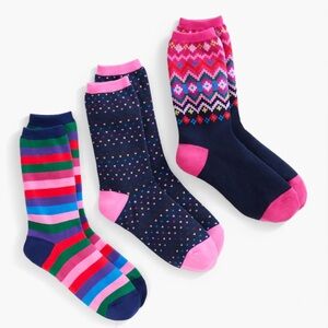 NWT Talbots Jewel Box 3-Pack Socks new in box